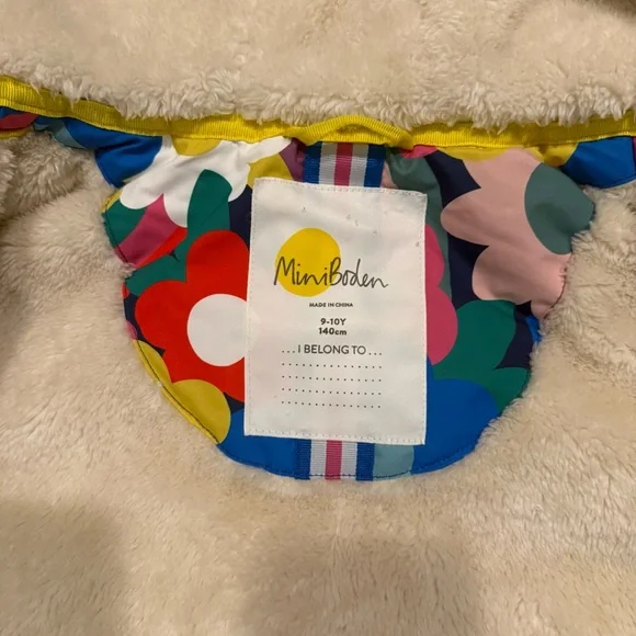 Mini Boden Floral Jacket - Picture 6 of 9